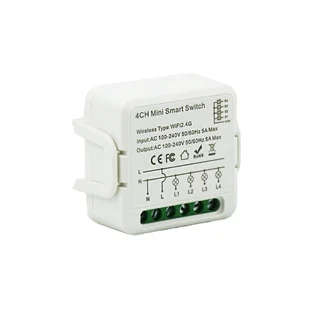 رله چهار کانال پشت کلیدی WiFi